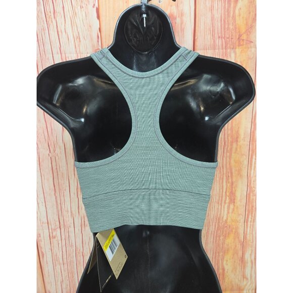 Nike Womens Longline Sports Bra Smoke Grey Heather Small NWT - Picture 3 of 8